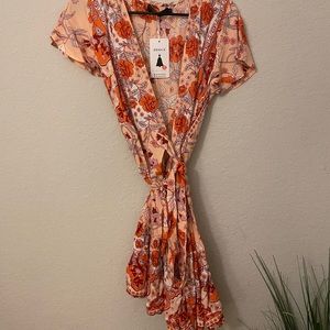 NWT Floral Wrap Dress